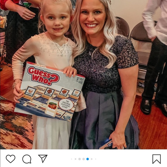 Navy blue beaded gown - Picture 6 of 8